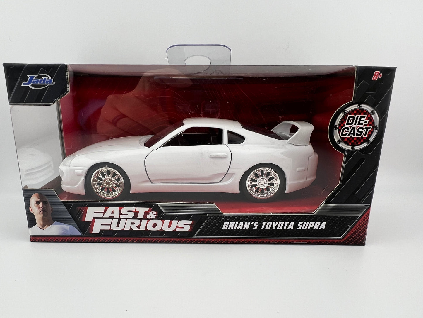 Jada Brian's Toyota Supra Fast & Furious (White) 1:32 Scale Fishwheels