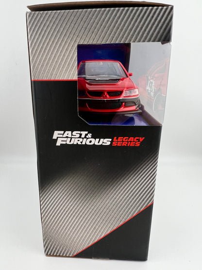 Jada Fast & Furious Legacy Series Lancer Evolution IX and Brian's Nissan Skyline GT-R 1/32 Fishwheels