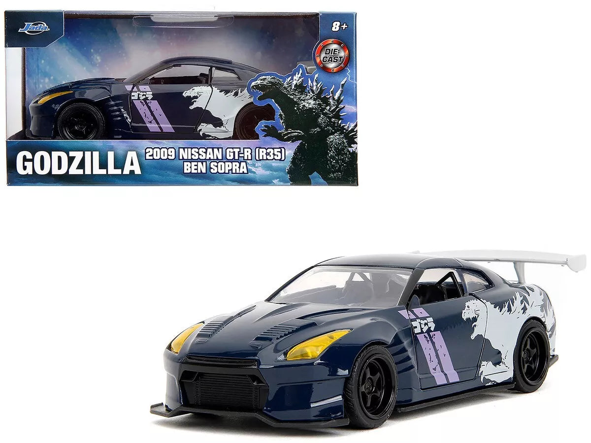 Jada Godzilla 2009 Nissan GT-R (R35) Ben Sopra 1:32 Fishwheels