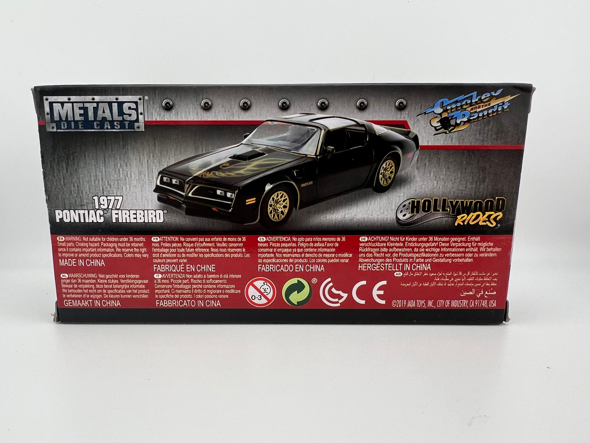 Jada HW Rides 1977 Pontiac Firebird Smokey and the Bandit Fishwheels