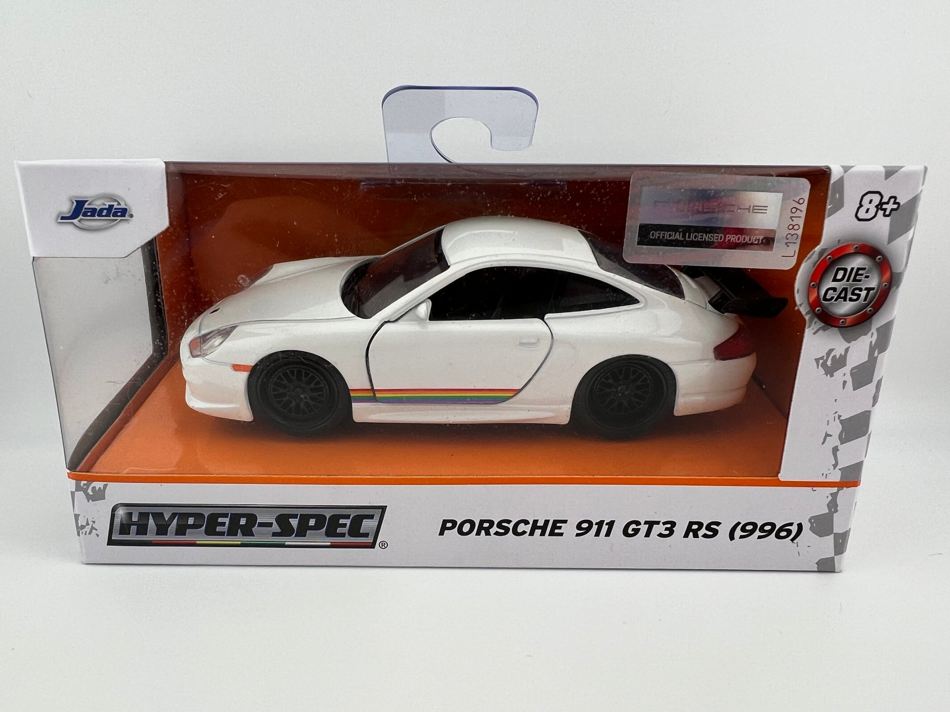 Jada Hyper-spec Porsche 911 GTS RS (996) 1:32 Scale Fishwheels
