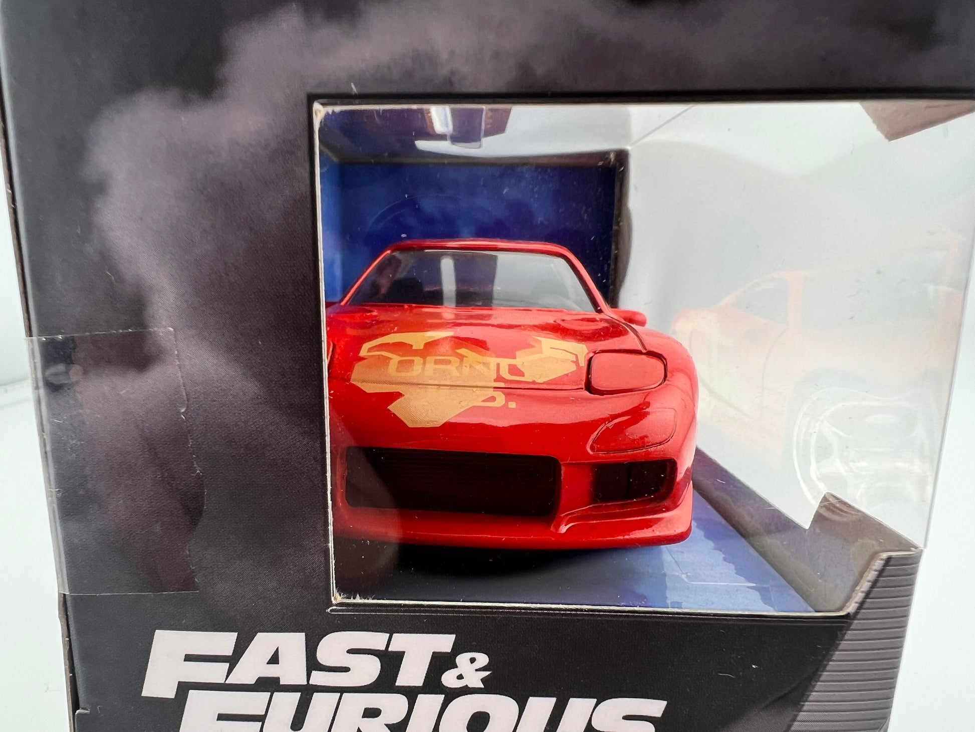 Jada Orange JLS Mazda RX-7 1:32 Fishwheels