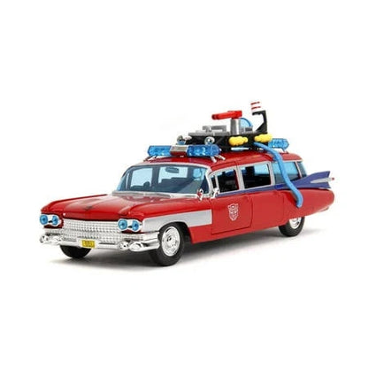 Jada Toys Ghostbusters x Transformers Ecto-1 (40 Years Transformers Edition) Fishwheels