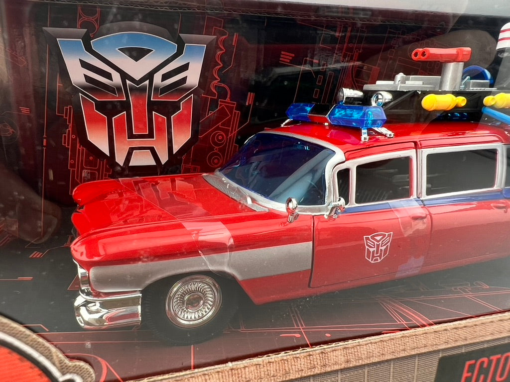 Jada Toys Ghostbusters x Transformers Ecto-1 (40 Years Transformers Edition) Fishwheels