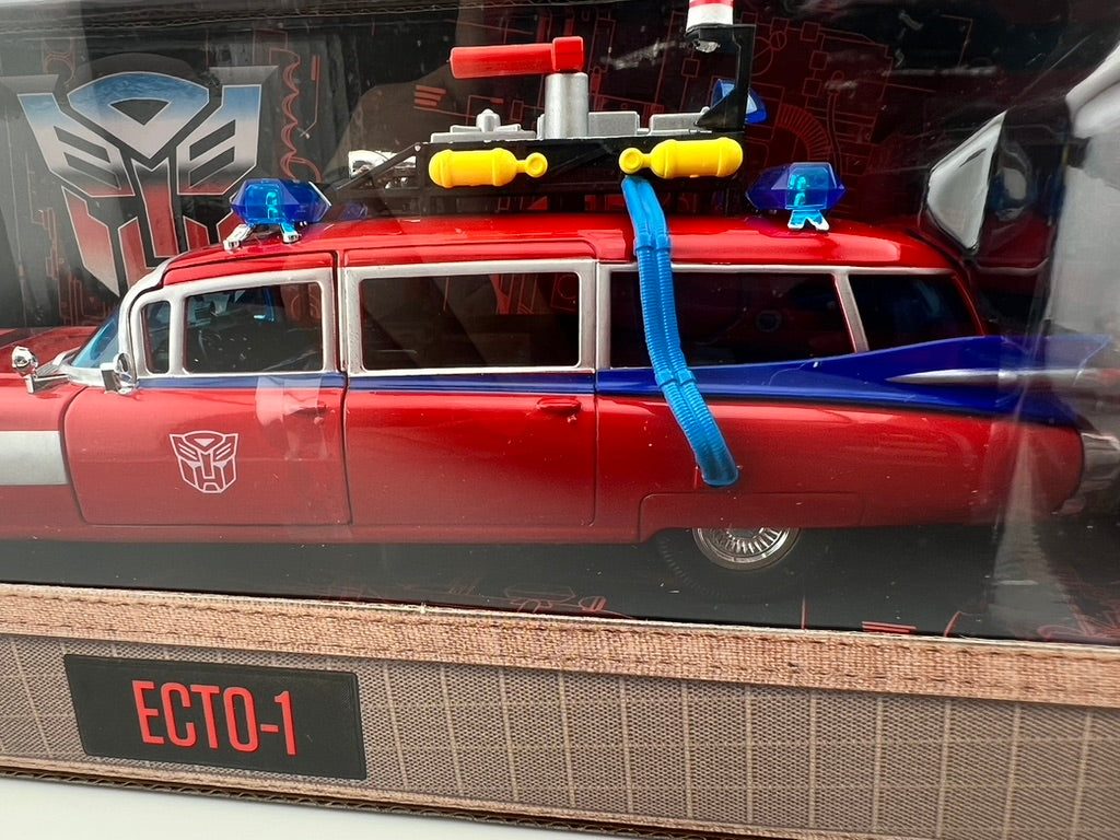 Jada Toys Ghostbusters x Transformers Ecto-1 (40 Years Transformers Edition) Fishwheels