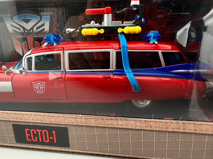 Jada Toys Ghostbusters x Transformers Ecto-1 (40 Years Transformers Edition) Fishwheels