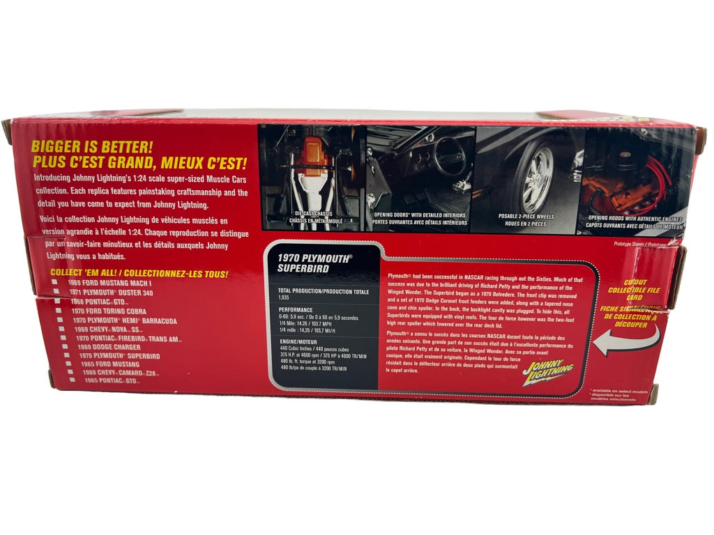 Johnny Lightning 1:24 scale 1970 Plymouth HEMI Barracuda Fishwheels