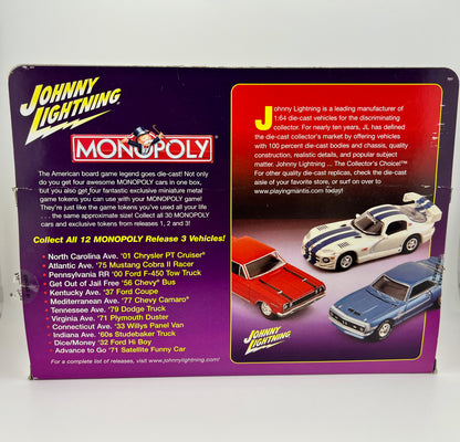 Johnny Lightning Monopoly 4 Car Box A Set W/Tokens Fishwheels