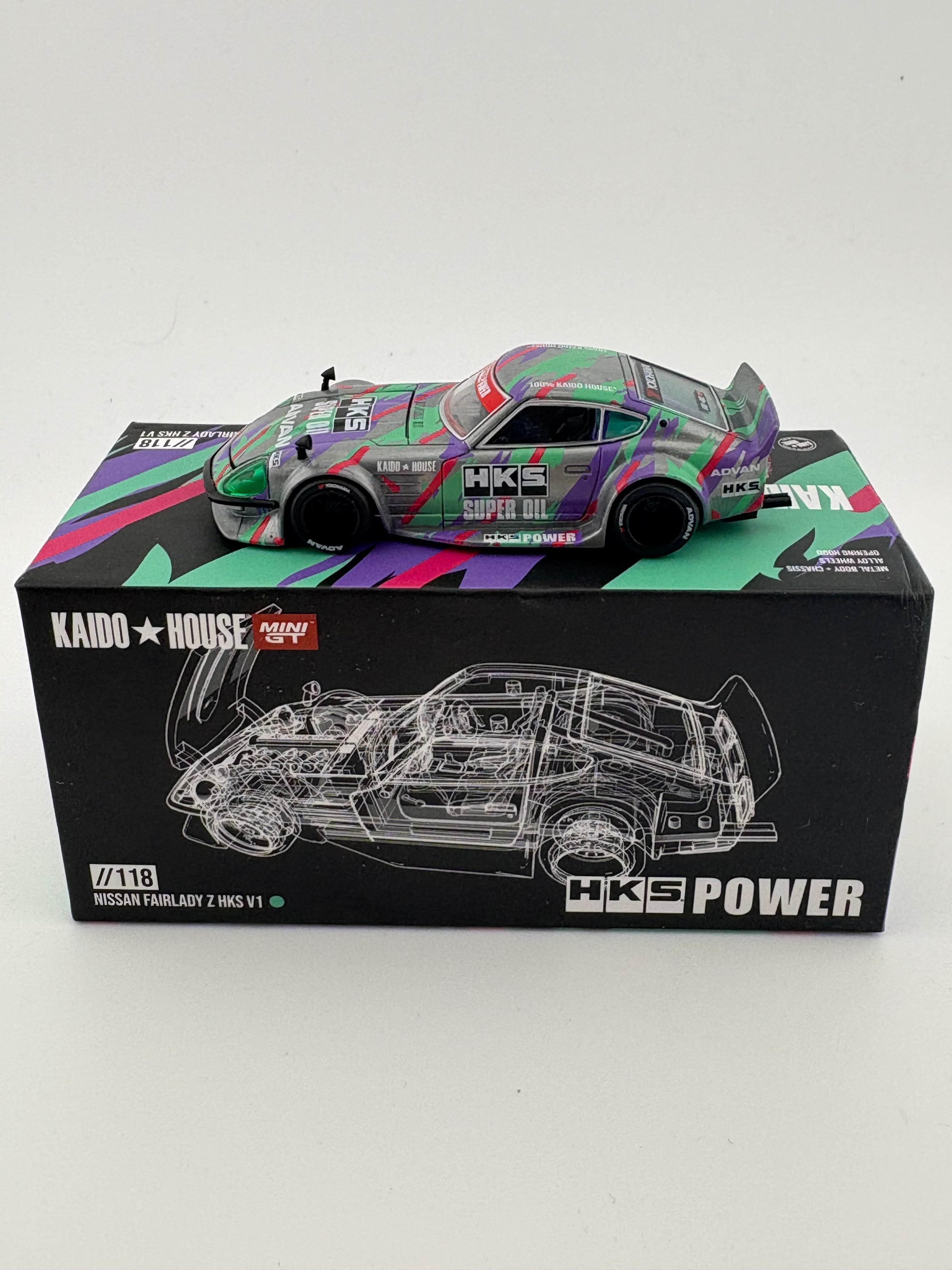 CHASE CAR 1/64 Kaido House x Mini GT Nissan Fairlady Z HKS