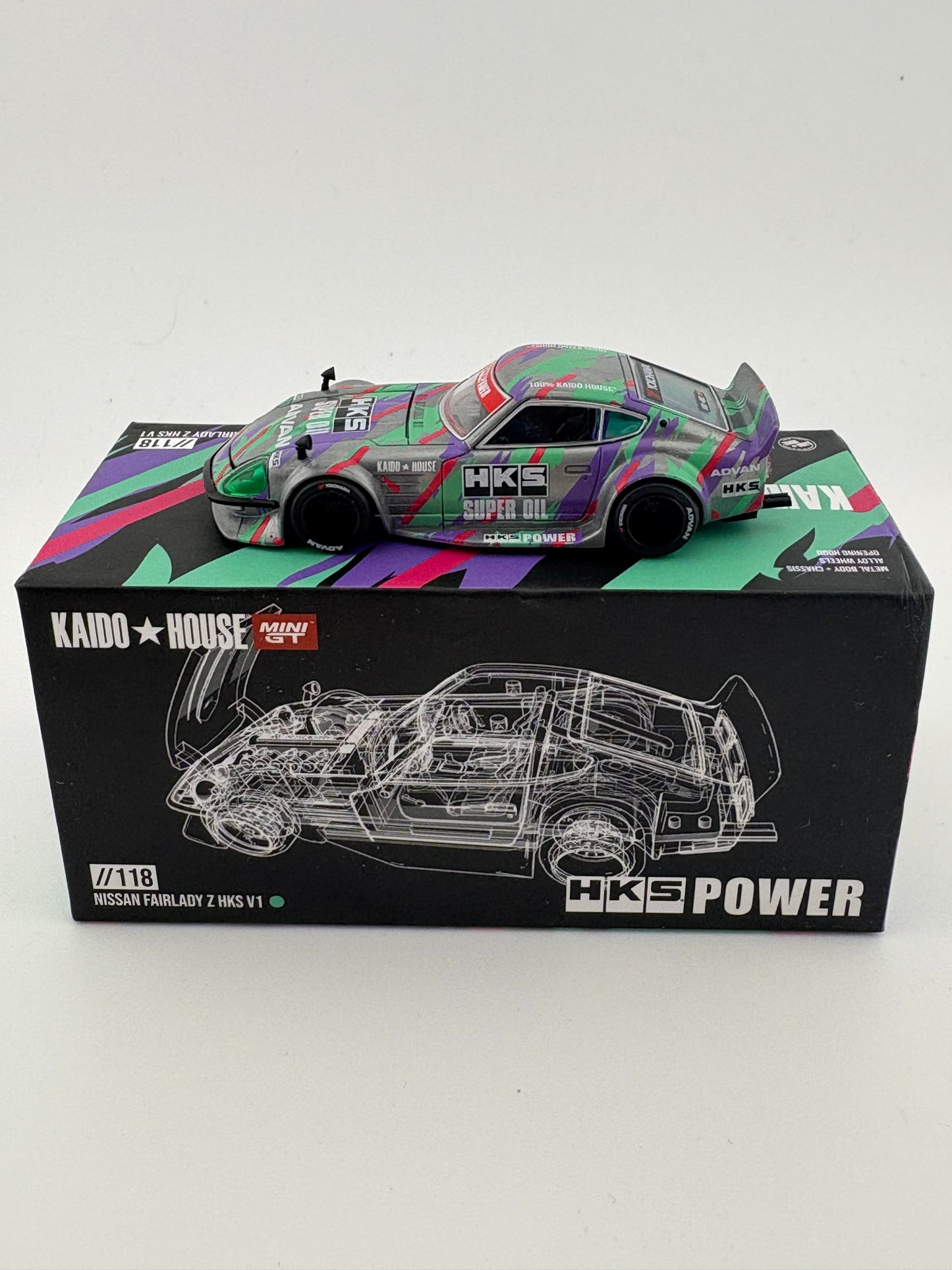 Kaido House x Mini GT Nissan Fairlady Z HKS V1 (CHASE)