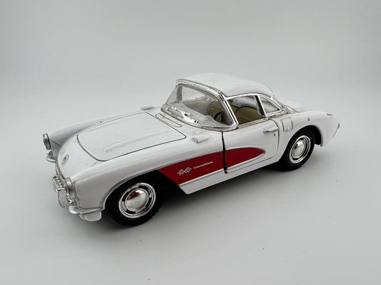 Kinsmart 1957 Chevrolet Corvette diecast 1:34 Fishwheels