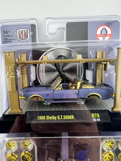 M2 Machines 1968 Shelby G.T.500KR – Model Kit with Lift and Wheel Pack Fishwheels
