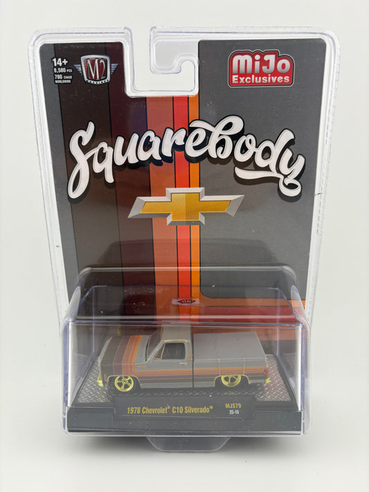 M2 Machines 1978 Chevrolet C10 Silverado Squarebody – Cool Grey(Chase)