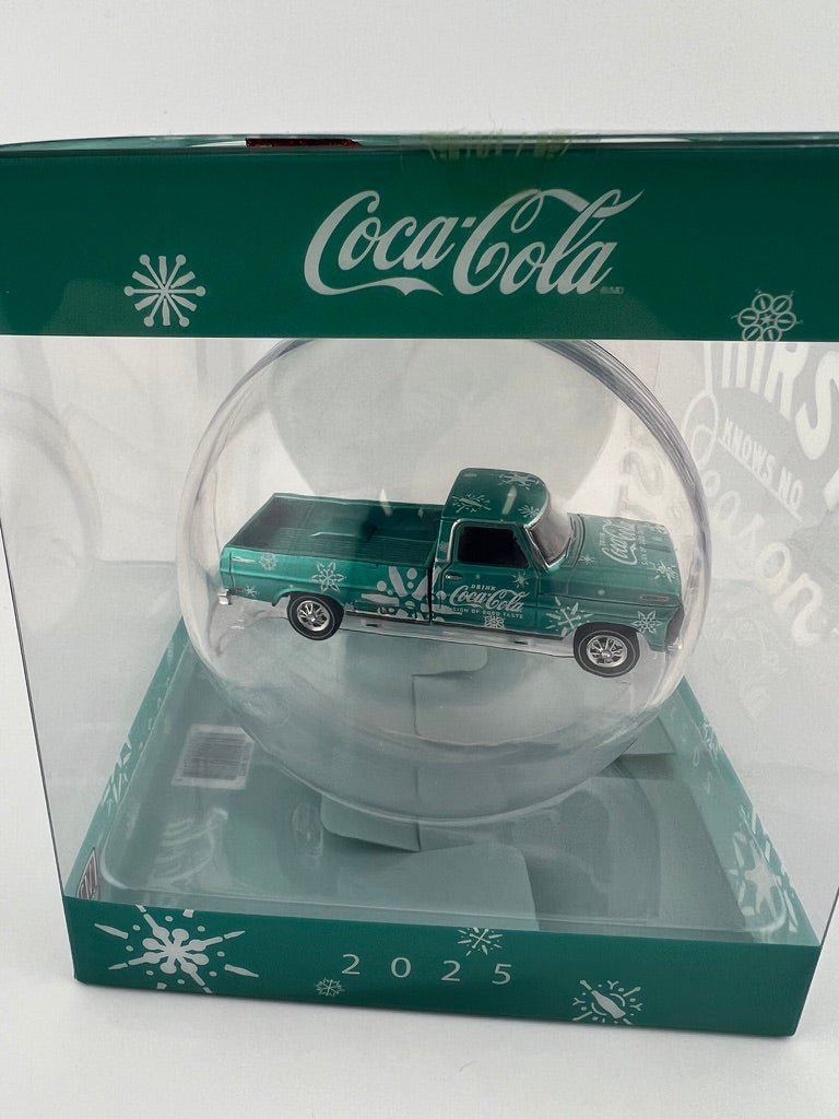 M2 Machines Coca-Cola Ford F-100 Ornament Fishwheels