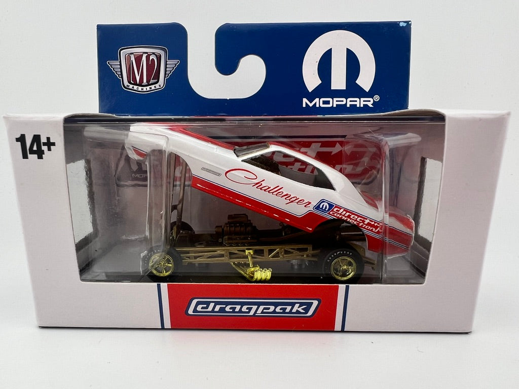 M2 Machines Mopar Direct Connection Challenger Funny Car (Dragpak Series) Fishwheels