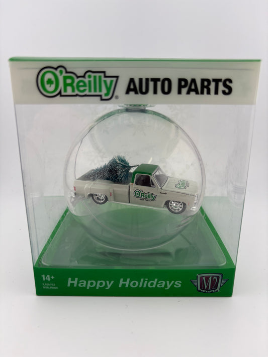 M2 Machines O'Reilly Auto Parts Exclusive '73 Chevrolet Dually Christmas Ornament