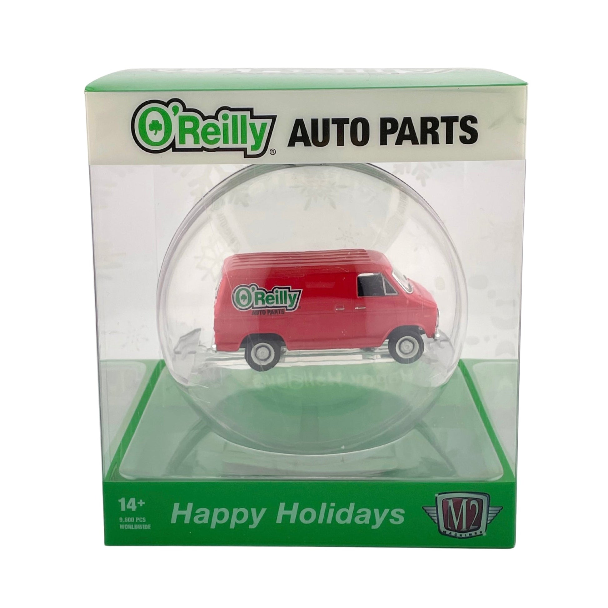 M2 O'Reilly Ornament 1971 Chevy Red G10 Van 1/64 Scale Fishwheels