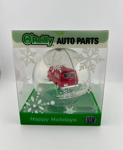 M2 O'Reilly Ornament 1971 Chevy Red G10 Van 1/64 Scale Fishwheels