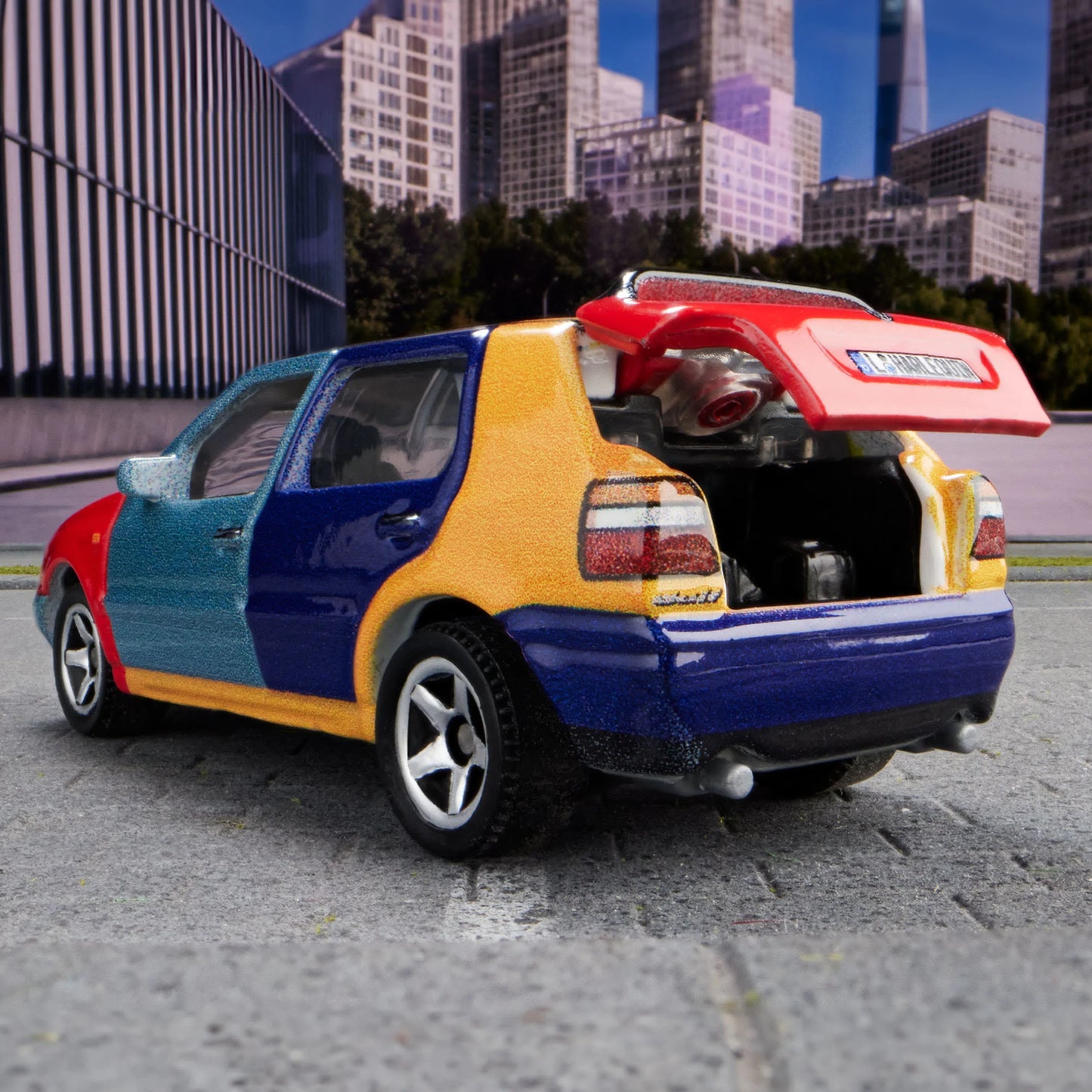 Matchbox 1995 Volkswagen Golf MK3 Fishwheels