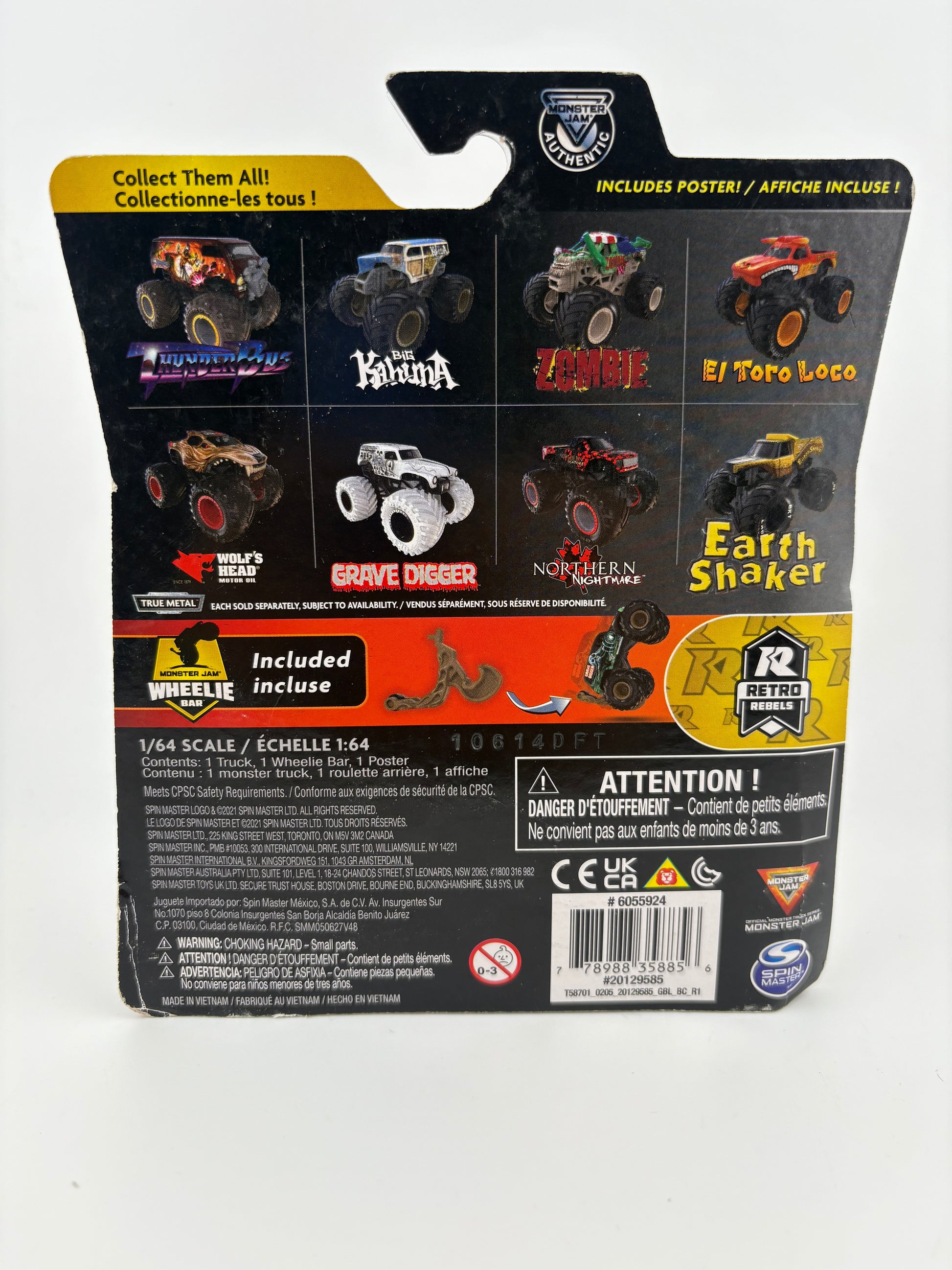 Monster Jam – Grave Digger (Wheelie Bar/Retro Rebels)