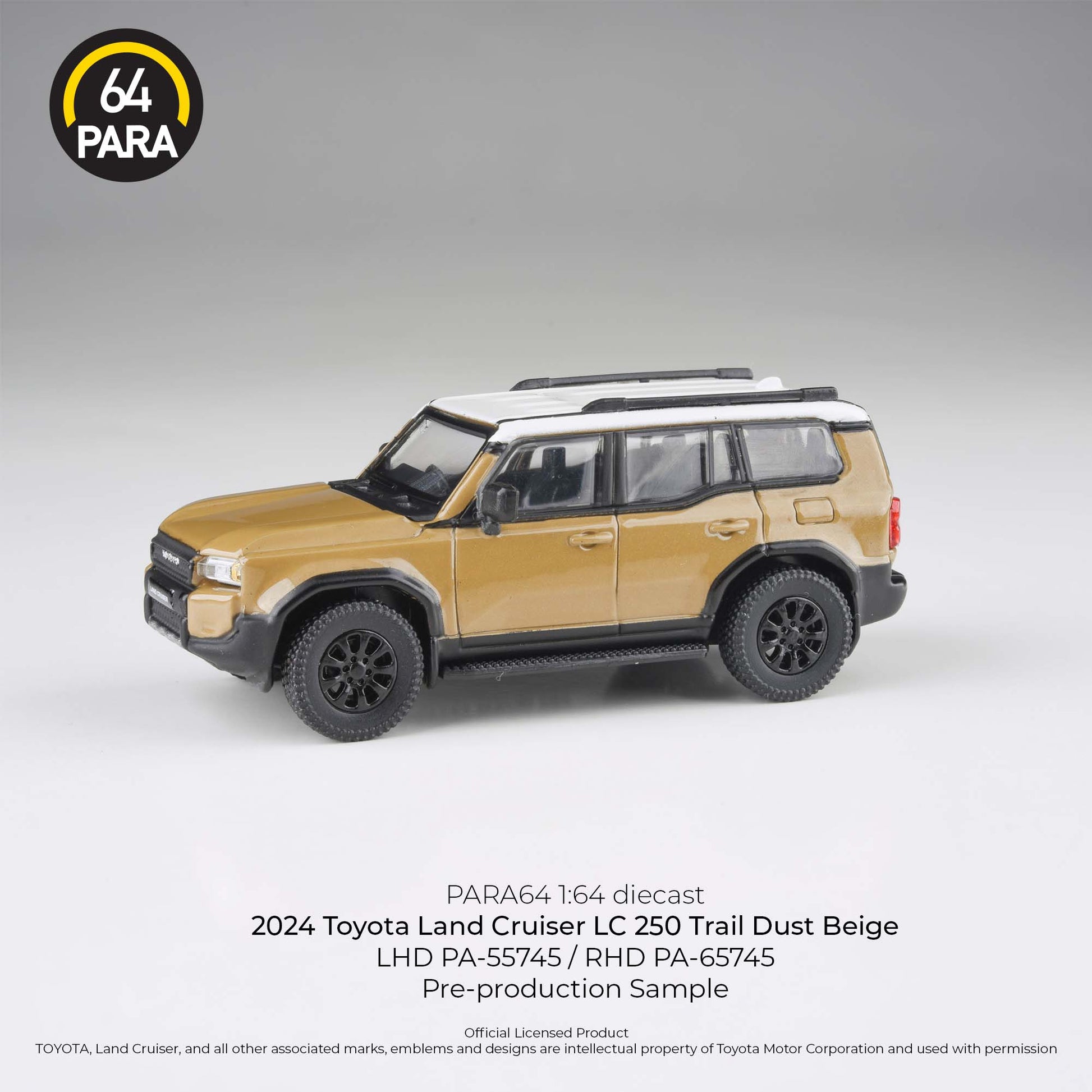 2024 Toyota Land Cruiser 250 Trail Dust Para 64 1:64 Scale Fishwheels