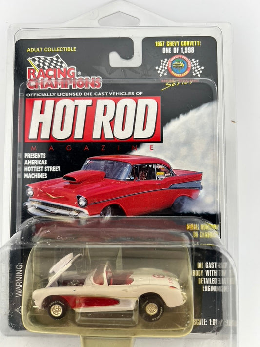 Racing Champions – 1957 Chevy Corvette (Hot Rod Magazine, Target Chase Car) Fishwheels