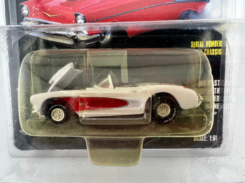 Racing Champions – 1957 Chevy Corvette (Hot Rod Magazine, Target Chase Car) Fishwheels