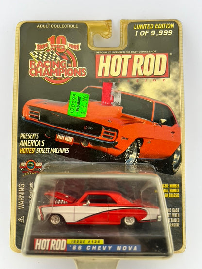 Racing Champions – 1966 Chevy Nova (Hot Rod Magazine, 10th Anniversary Edition) Fishwheels