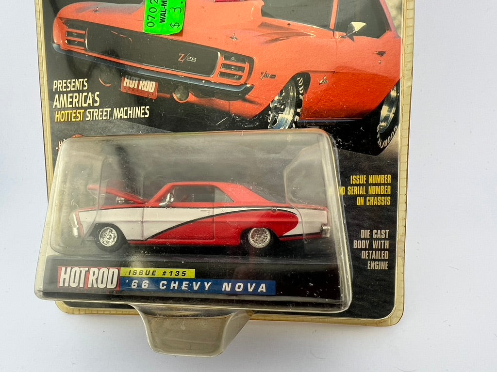 Racing Champions – 1966 Chevy Nova (Hot Rod Magazine, 10th Anniversary Edition) Fishwheels