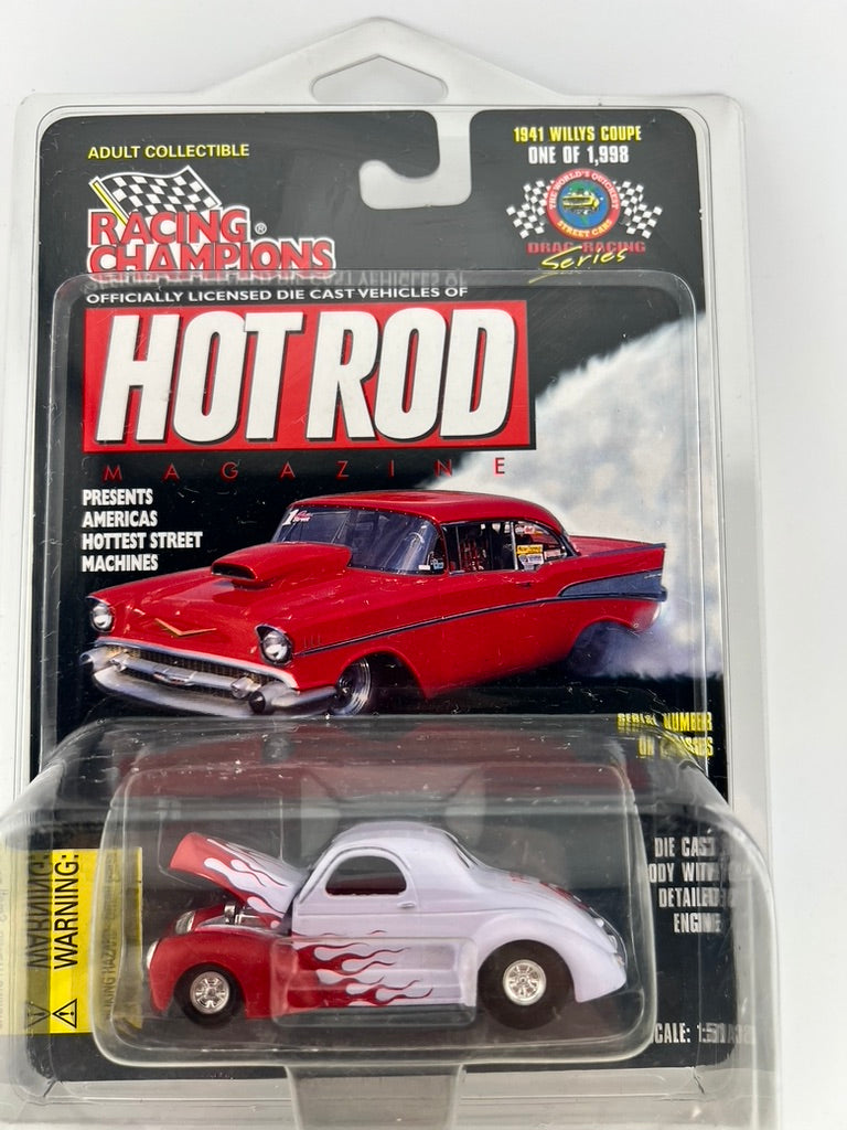 Racing Champions Hot Rod Magazine – 1941 Willys Coupe (Target Chase Car) Fishwheels