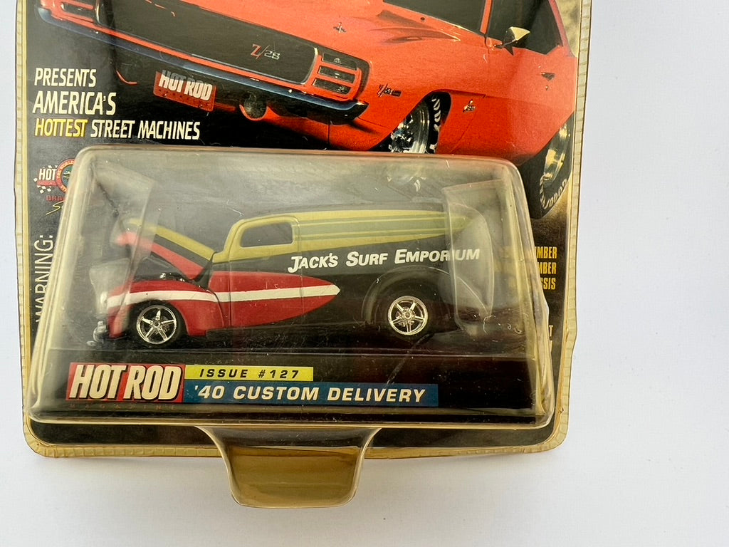 Racing Champions Hot Rod Magazine – Issue #127: ’40 Custom Delivery (Jack’s Surf Emporium) Fishwheels
