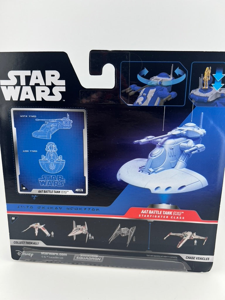 Star Wars Micro Galaxy Squadron AAT Battle Tank (CIS) – Chase Edition Fishwheels