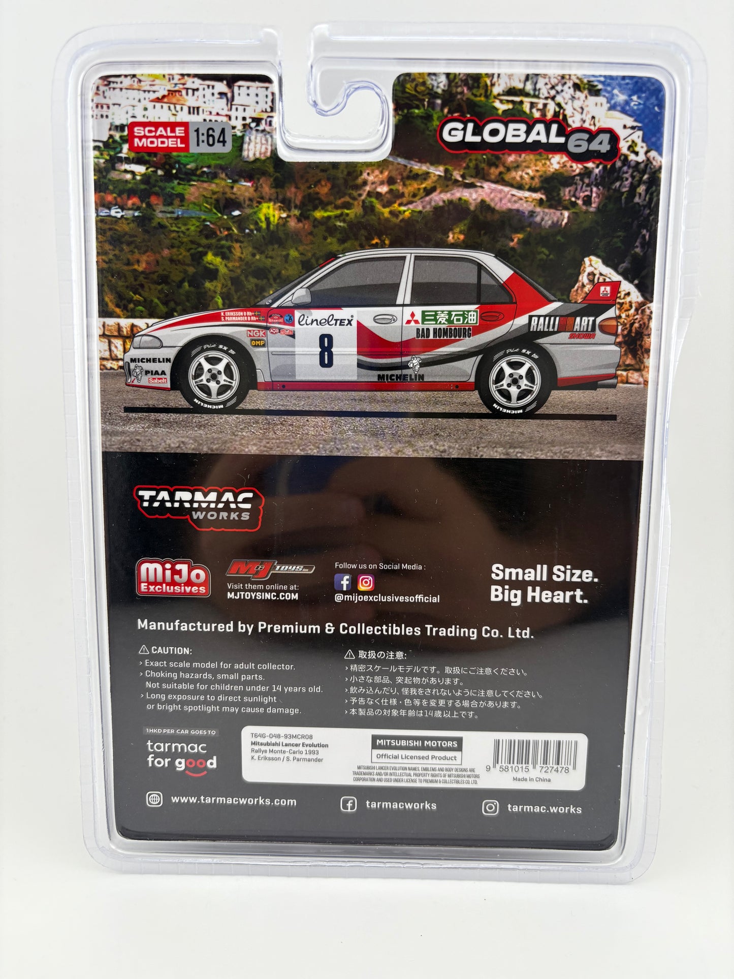 Tarmac Works Mitsubishi Lancer Evolution Rallye Monte-Carlo (MiJo Exclusive)