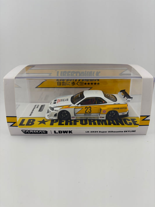 Tarmac Works x LBWK – LB-ER34 Super Silhouette Skyline | 1:43 Diecast Model
