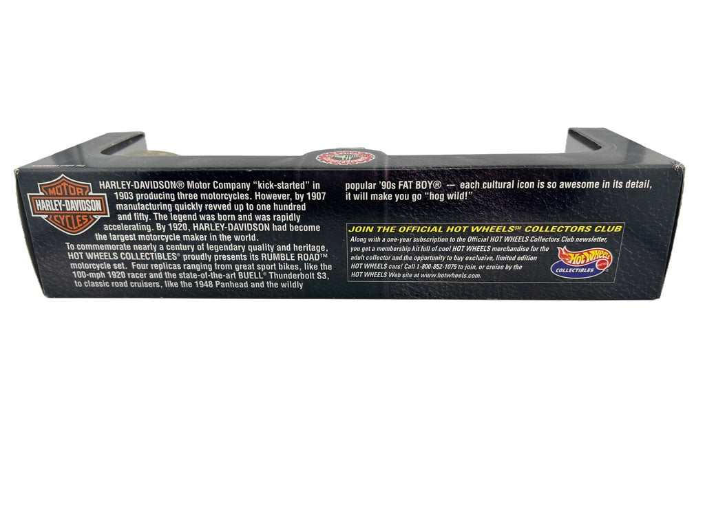 The Hot Wheels Collectibles Harley-Davidson Rumble Road Motorcycle Set Fishwheels