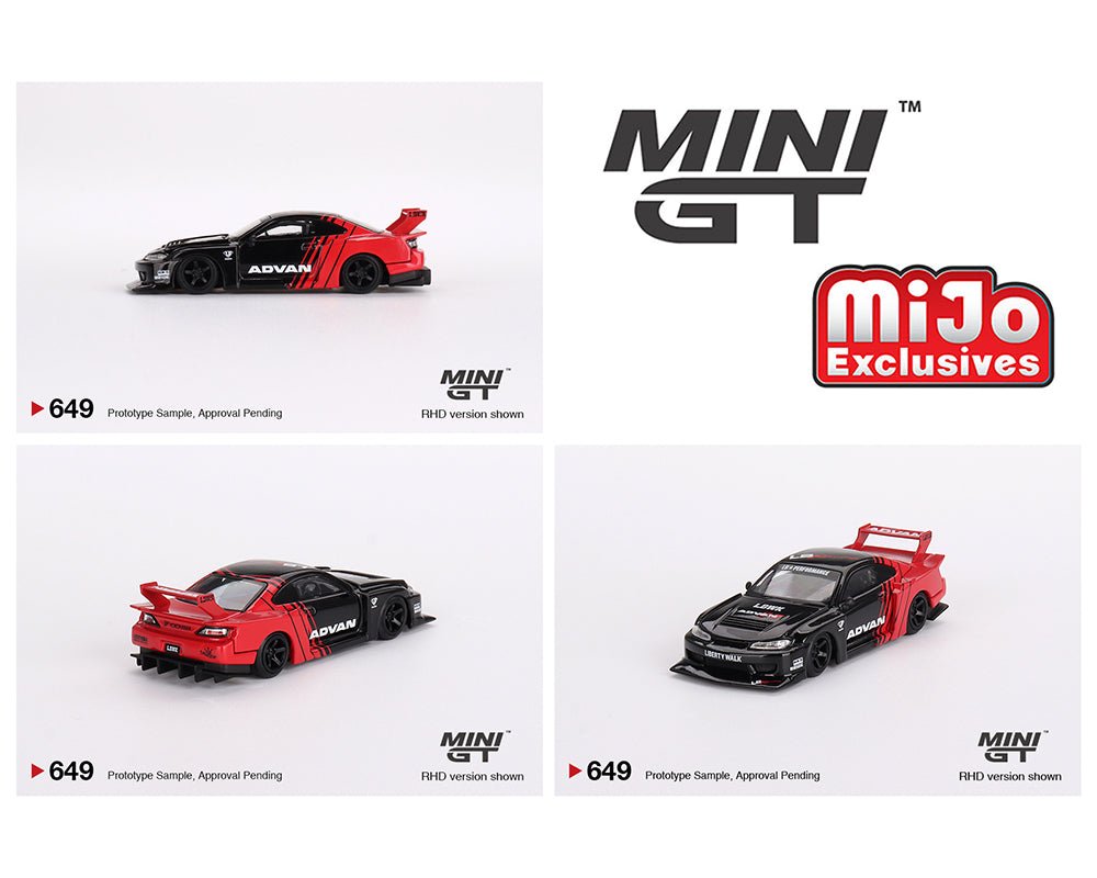 Nissan LB-Super Silhouette S15 Advan Mini GT Mijo Fishwheels Diecast